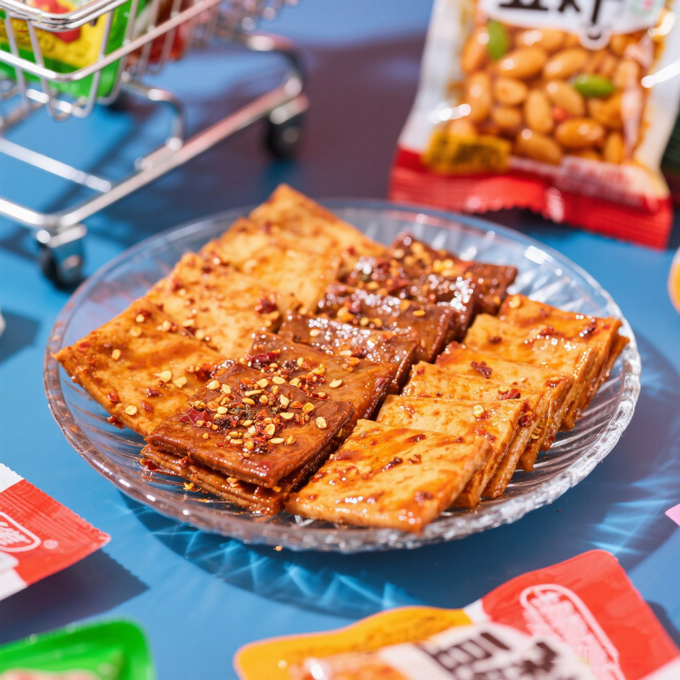 乡乡嘴虎皮豆干休闲零食素食小吃香辣五香味独立包装13gX20包